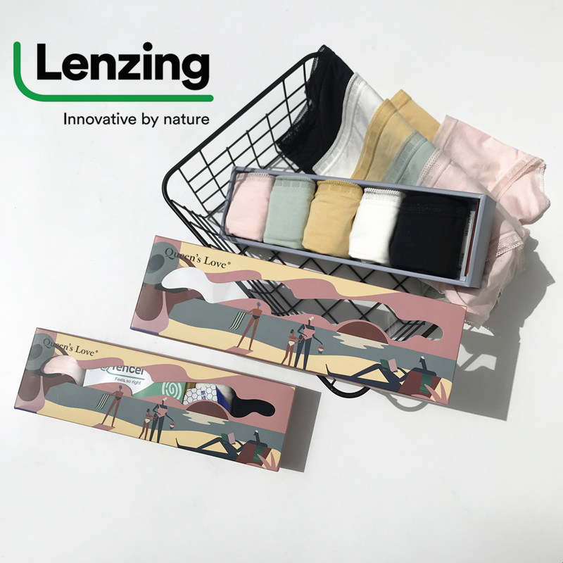 Hemei Austria imported Tencel Lanjing modal underwear soft skin-friendly comfortable breathable antibacterial triangle 5 pieces