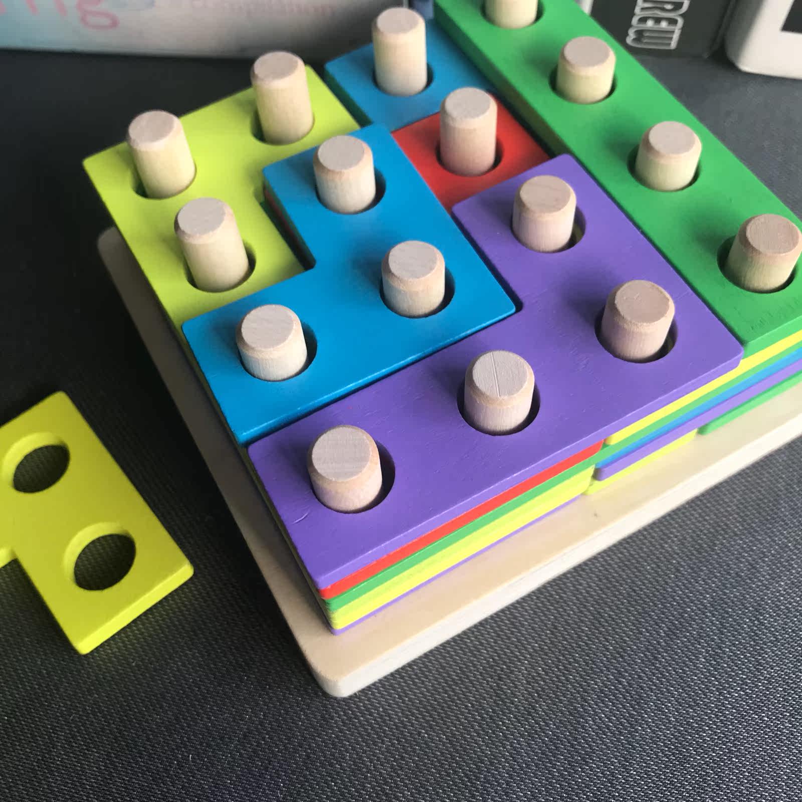 Monte Montessori Pillar Kindergarten Early Education Center Puzzle Minds Toy Boy Girl Baby Building Blocks