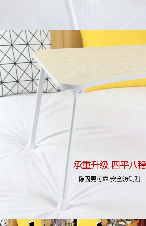 Cộng với ký túc xá cao giường bàn nhà máy tính xách tay đơn giản để làm sinh viên đại học gấp bàn nhỏ lười biếng - Bàn bàn học giá rẻ