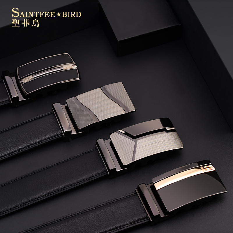 men's leather belt formal business automatic buckle belt young student men's pants belt casual trendy