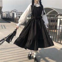Spring 2020 new days Loose Long Dress Shirt Braces dress Skirt Pendant With Slim Temperament Cashew Dress Woman