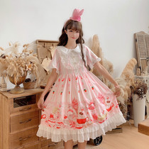 Han Mushrooms Cool {Spot} ~ Factory Original Design Day Series Soft Girl Lolita Lower afternoon tea time Ocean dress Sop dress