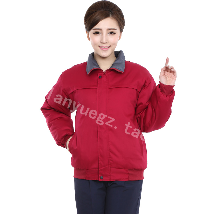 Mùa đông bảo hiểm lao động quần áo cotton nam ngắn nhà máy bông áo khoác bảo vệ lạnh quần yếm bông quần áo cửa hàng quần áo bông áo khoác kaki nam