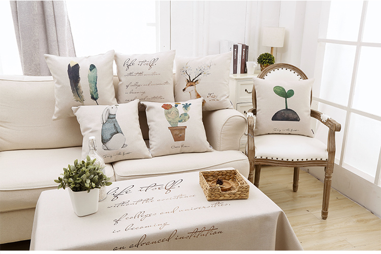 Bắc Âu phong cách bông Anh lanh gối hiện đại phòng khách nhỏ gọn sofa gối đệm thắt lưng gối cartoon xe - Trở lại đệm / Bolsters gối chăn 2 trong 1