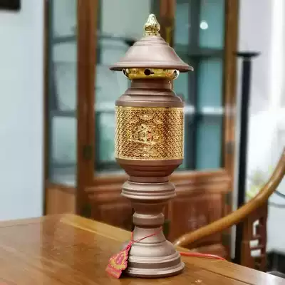 Crystal lotus lamp in front of the Buddha for the lamp led colorful Changming lamp Guan Gong Lamp God of wealth lamp Buddha hall Buddha table for the Buddha lamp