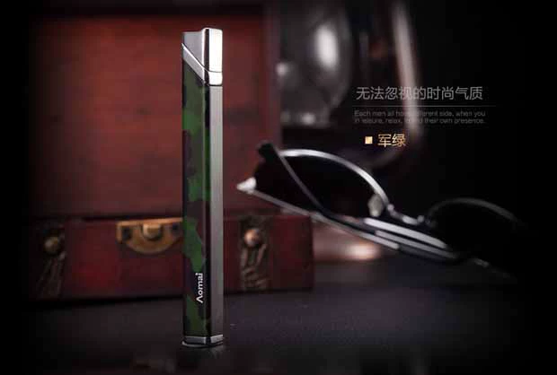 Omai Bơm lửa nhẹ lửa điện Bà lửa nhẹ và tinh tế Máy sáng tạo cá tính kim loại nhẹ hơn bật lửa mini