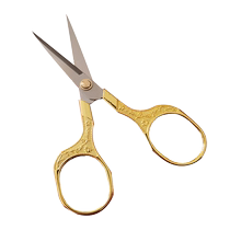 Golden plum blossom scissors retro stainless steel household scissors paper cutting embroidery thread handmade cross stitch antique embroidery scissors