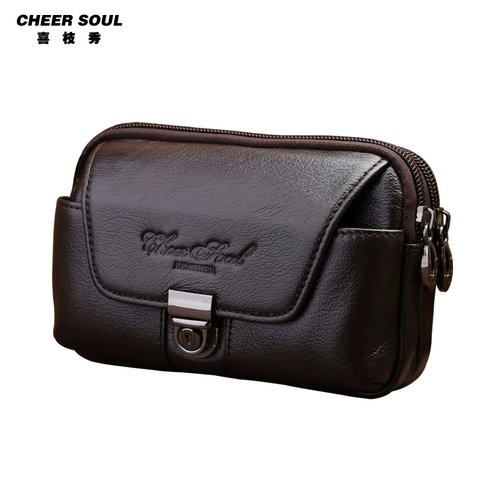 Кожаный ремень, поясная сумка, барсетка, мобильный телефон, 5 дюймов, 5, 5.5 дюймов, 5, 5.7 дюймов, из натуральной кожи