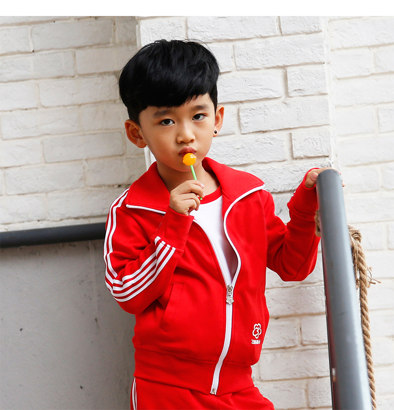 Ba nhánh áo hoa thể thao cho trẻ em cotton nam áo khoác trẻ em nữ áo khoác nữ giản dị áo khoác cha mẹ mặc trẻ em - Áo khoác thể thao / áo khoác áo adidas khoác