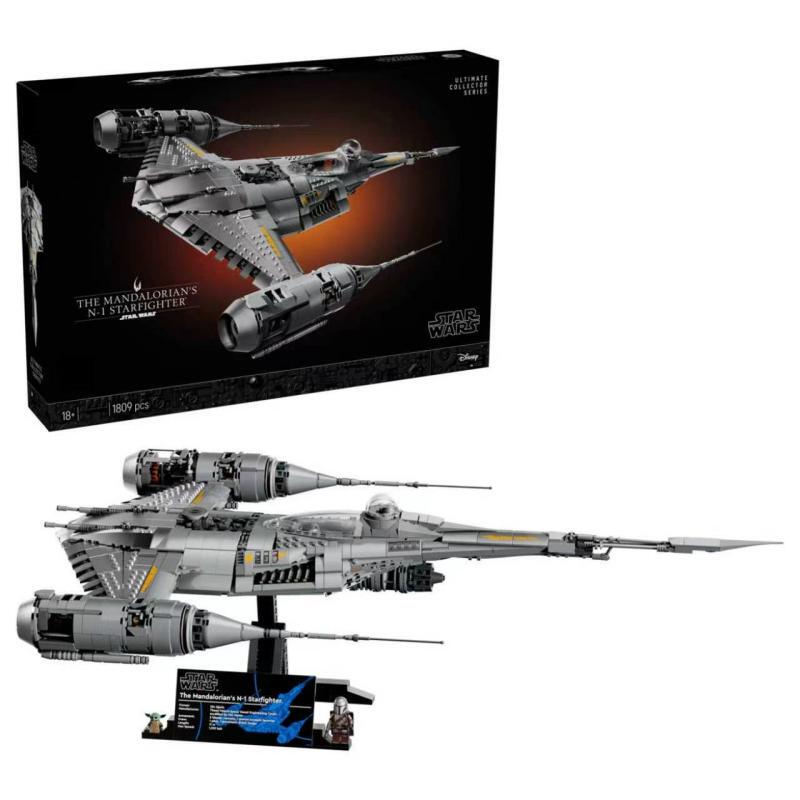 Star Wars the Mandalorian N-1 Starfighter Puzzle Building Block Toy Model Collection New Product