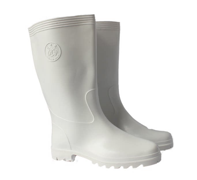 Red Leaf Oil Resistance High Boots Food Boots White Lyrle Fire Shoes Anti-Slide Foot Protection Double Anti-Slide Footwear