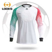 Luke Spring Autumn Season men and womens soccer goalkeeper to serve in training to wear outdoor running sports long sleeve T-shirt 660