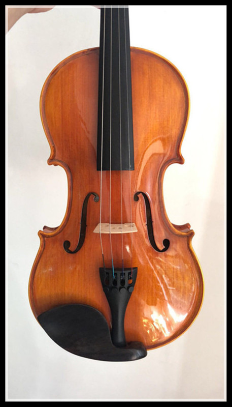 Handmade Solid Wood Tiger-Pattern Violin for Children and Adults, Suitable for Beginners and for Grading Performances