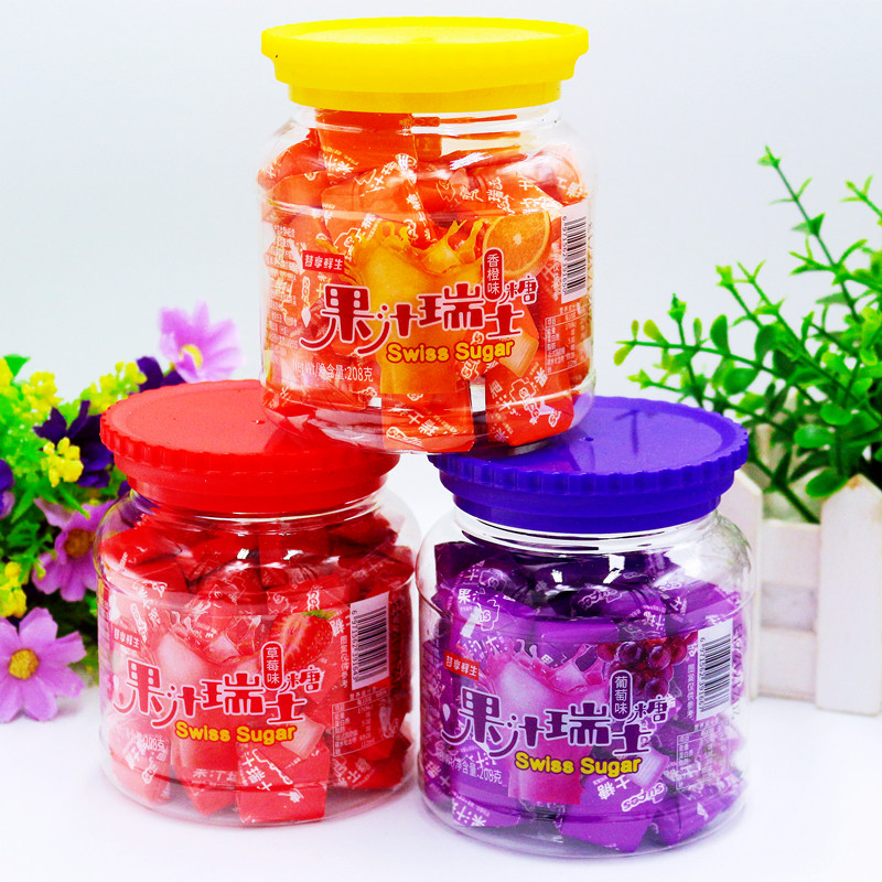 Dream Enjoy Fresh Juice Swiss Sugar Soft Sugar Strawberry Grape Scent Orange children New Year Small snacks New Year Snack Candy 208g