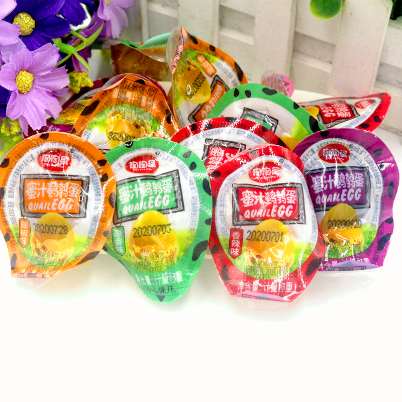 Taotao Egg Honey Juice Quail Egg Fragrant Braised Egg Vine Pepper Egg FCL Small Package Leisure Cooked Food Snacks Ready-to-eat Snacks