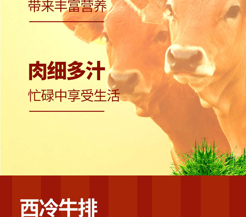臻佳肴 澳洲原肉整切牛排 10片 共1300g 图4