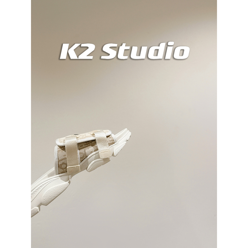 Kooluxe Casual Style Velcro Thick-Soled Sandals for Women Summer Open-Toe Flat Comfortable Sandals