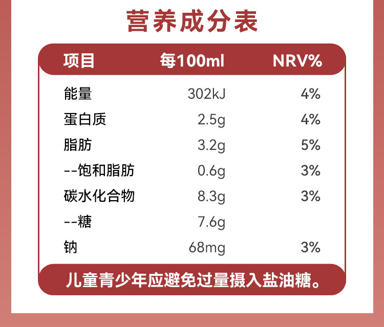 安享好物 安享C级含乳饮料-李子园金丝红枣奶  