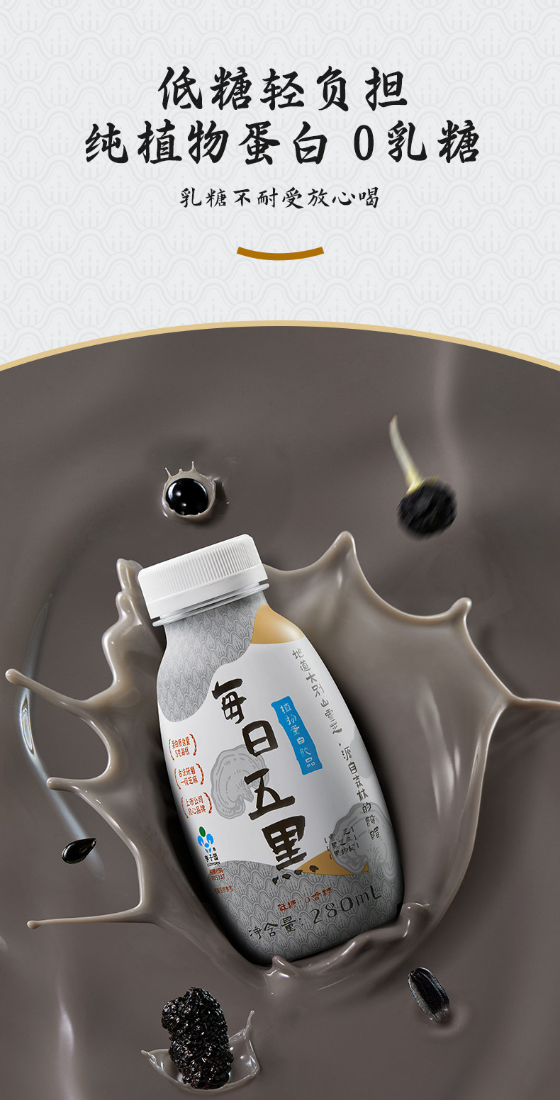 安享好物 安享C级含乳饮料-李子园五黑 植物蛋白饮 行标 