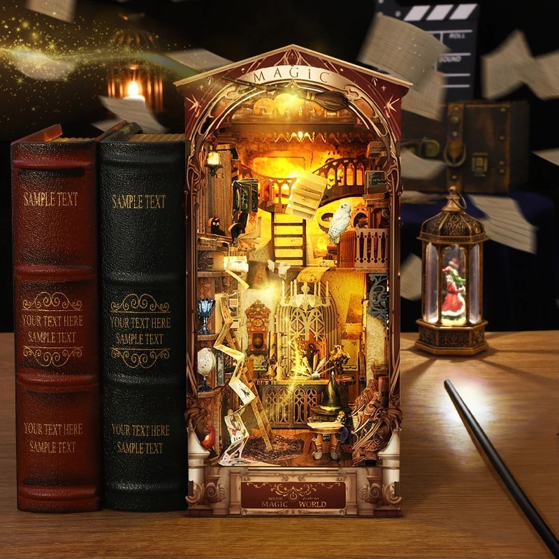 Harry Potter Magic Diagon Alley Pop-Up Book DIY House Handmade Puzzle Toy Model Birthday Gift for Girls