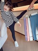 Girl Beats Bottom Pants 2022 Spring Autumn Clothing New Long Pants Woman Baby Sashimi Elastic Pants Children Casual Shark Pants
