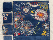 Summer flower batik tea banquet material package is purely handmade