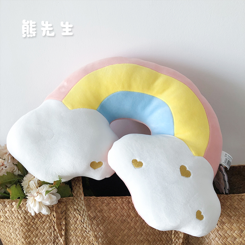 ins net red rainbow moon star cloud pillow plush toy doll cute nap pillow gift female