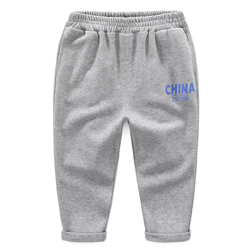 Chàng trai sweatpants bông quần âu 2020 mùa xuân và mùa thu trẻ em dệt kim quần bé trai bé thể thao quần 6563.