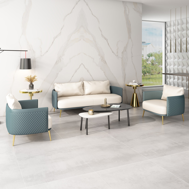 Italian light luxury office sofa simple color matching reception leisure sofa rest area high-end designer sofa