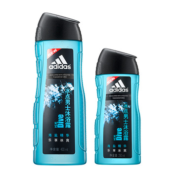 adidas 阿迪达斯 冰点男士沐浴露套装 400ml+250ml