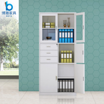 Partial three-bucket filing cabinet financial voucher cabinet password data cabinet iron filing cabinet office with lock locker