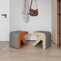 Creative and simple shoe changing stool home entry light luxury fitting room small stool low stool living room wearing shoes sofa stool sitting pier