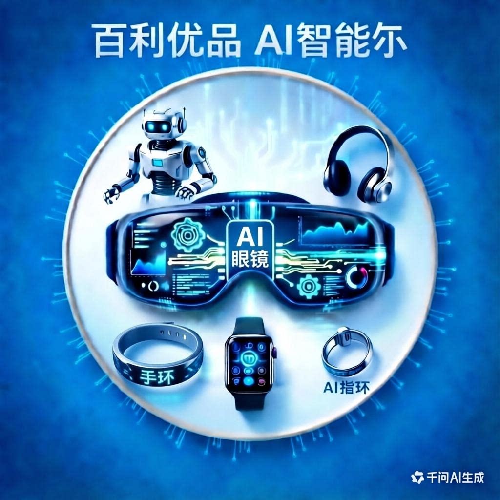 佰利优品  AI智能馆的LOGO
