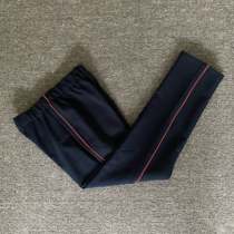 Spring and autumn plus-winter sweaters deep blue cotton red bar sweatpants leisure students school uniform pants
