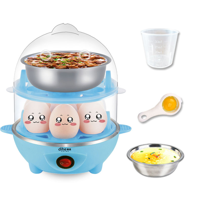 . Đa năng nồi luộc trứng khô tắt nguồn tự động hấp trứng mini ba lớp máy hấp trứng - Nồi trứng