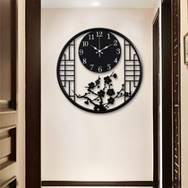 New Chinese Wall Clock Living Room Home Fashion Chinese Style Wall Clock Wall Watch Art Deco Simple Creative Clock