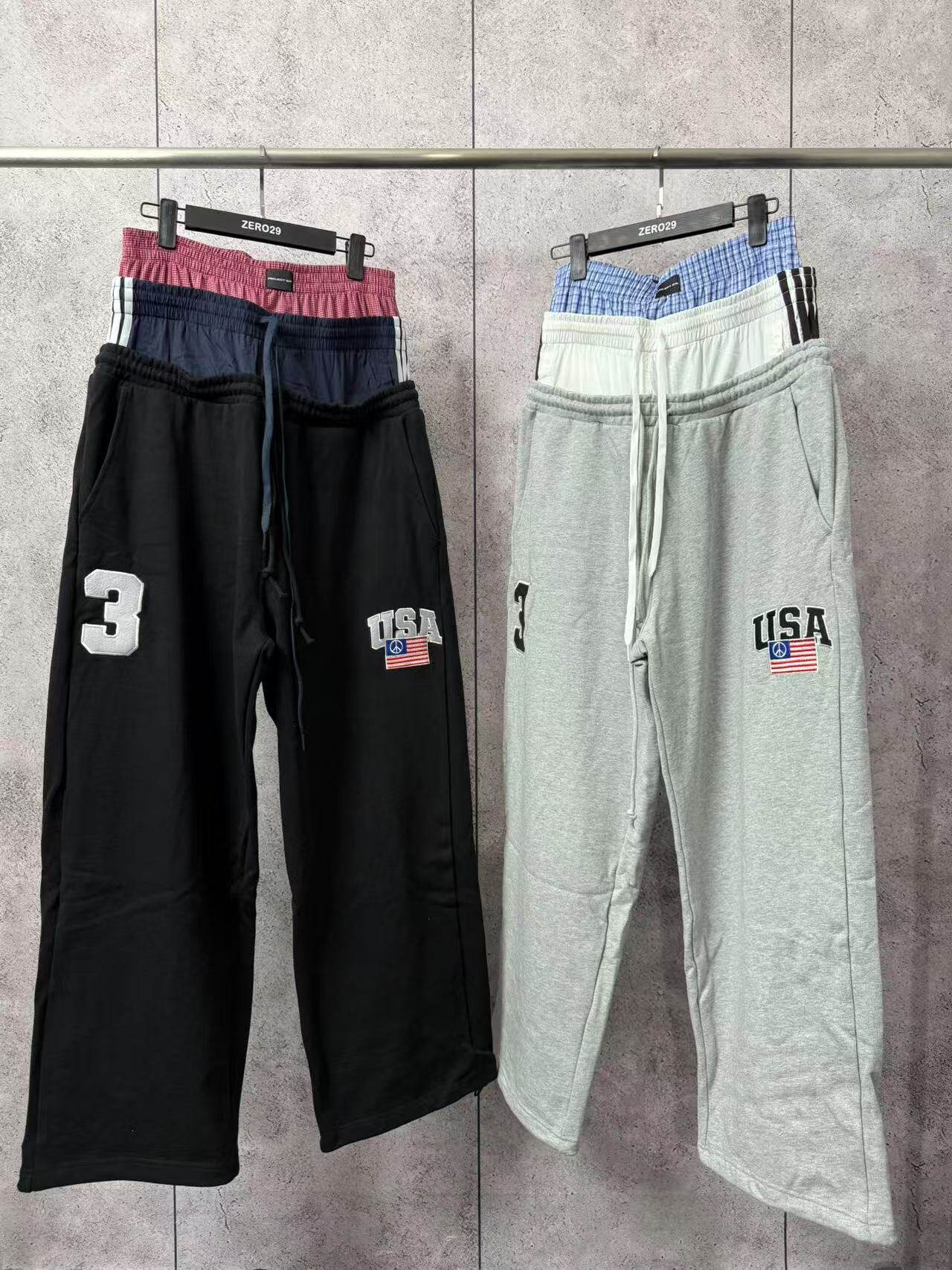 Project g/r grailz 25ss fake three-waist embroider flag sports
