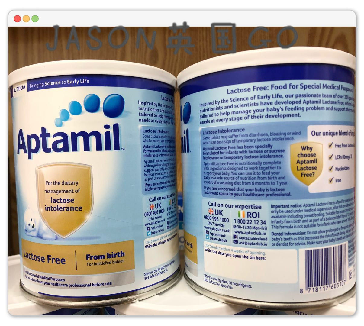 British love his beauty Lactose Free lactose-free milk powder diarrhea milk powder 400g lactose intolerance hypoallergenic