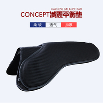 Equestrian riding saddle pad French concept shock absorption balance pad soft to prevent back