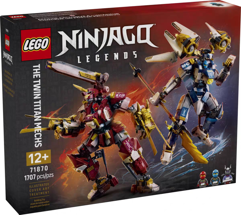 Authentic Lego Ninjago Series 71870 Ninja Twin Titans Mecha Building Blocks Authentic Lego Ninjago Series 71870 Ninja Twin Titans Mecha Building Blocks