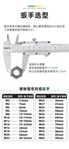 Shida dual-purpose wrench plum blossom open-end wrench mirror double dull head plate auto repair hardware tool