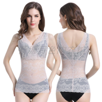 Beauty Trap Official Flagship Store Spring and Summer Thin Shaping V-neck V-neck Body Shaping Belly Controlling Waist Corset Postpartum Belly Controlling Large Size