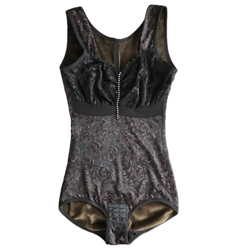 Mùa thu và mùa đông ấm áp jumpsuit corset tam giác dày cộng với đồ lót nhung bụng eo mở tập tin đồ lót nữ quần lót phụ nữ