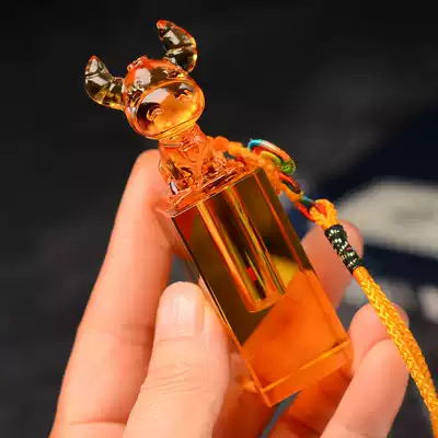 Fetal hair souvenir newborn baby 100 days gift boy girl diy homemade seal umbilical cord seal Zodiac cow