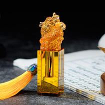 Zodiac dragon year baby wool cord with seal baby 100 days crystal glazed hair stamp souvenir diy production