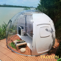  Rice fruit hard net red PC starry sky room transparent house tent room Camping outdoor starry sky tent Scenic bed and breakfast hotel