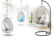  Boutique rice fruit wedding photography props Transparent hanging chair cradle chair Outdoor furniture Transparent acrylic