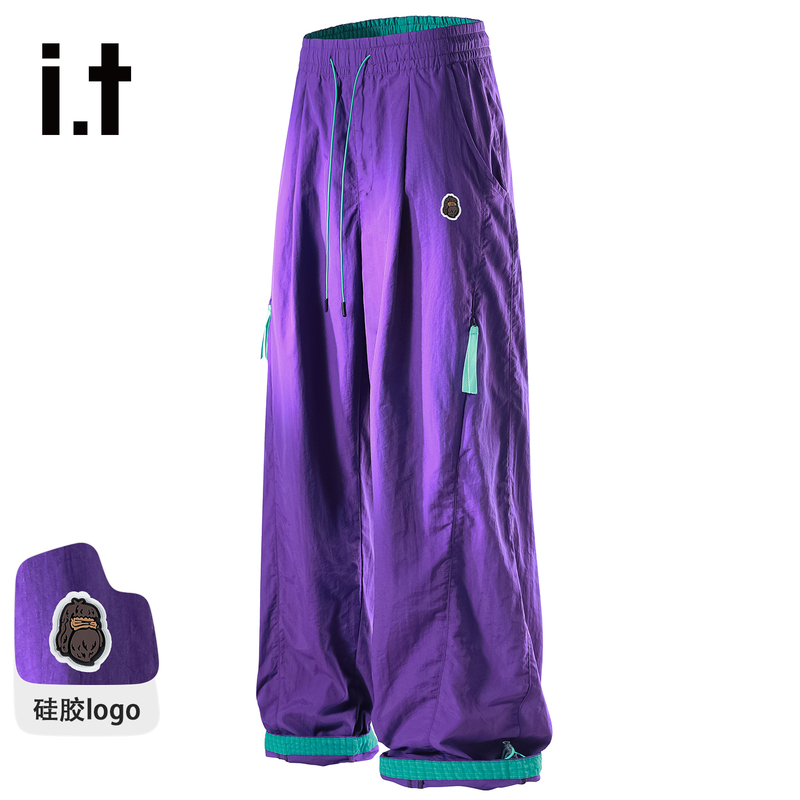It Fingercroxx Outdoor Functional Casual Pants for Men, Summer Ice Silk Thin Paratrooper Workwear Assault Pants