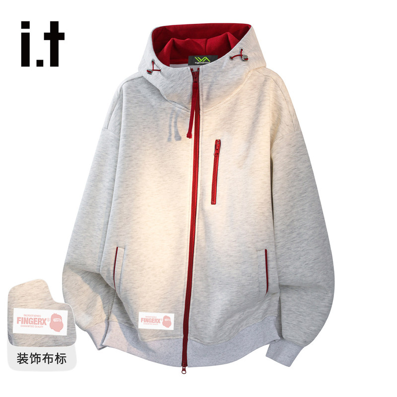 It Fingercroxx Trendy Brand New Autumn Women's Drop-Shoulder Windproof Warm Color-Block Hooded Knit Jacket for Women It Fingercroxx Trendy Brand New Autumn Women's Drop-Shoulder Windproof Warm Color-Block Hooded Knit Jacket for Women