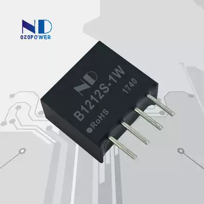 Guangzhou can reach DCDC Power Module 12V to 12V single chip isolation chip B1212S-1W hot sale